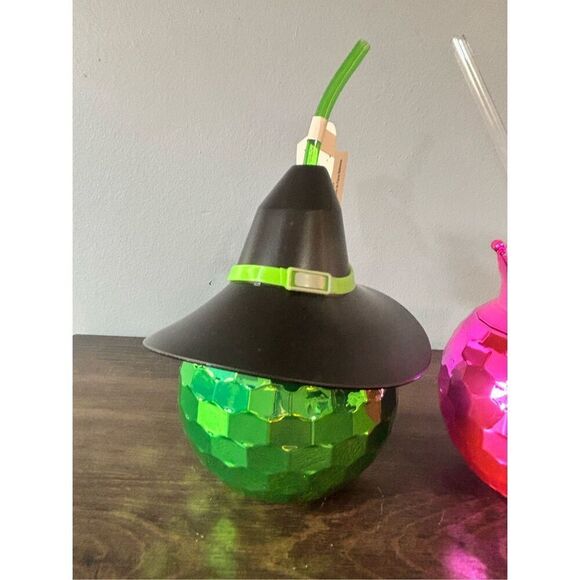 Target Bullseye disco ball drinking cups, good witch, bad witch - Picture 2 of 5
